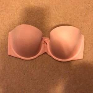 Victoria Secret strapless bra pink